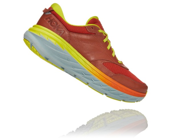 Hoka One One Bondi L Mens UK - Red Road Running Shoes - IWHNQ7019